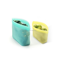 Sac de rangement en silicone de qualité alimentaire Pochette d'emballage alimentaire réutilisable personnalisée sans BPA pour la cuisine Caractéristiques de compression