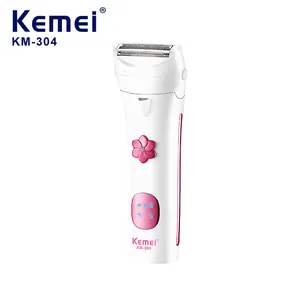 Kemei, лидер продаж, профессиональный Электрический мини-станок для бритья, km-304 бритва, триммер для тела, бикини, Женская бритва для женщин