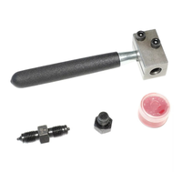 Kit d'outils de double évasement pour conduites de frein, outil universel d'évasement à 45 degrés pour la réparation des conduites de frein de véhicules