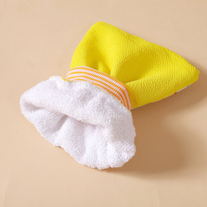 Double Sided Bath Scrub Gloves Rayon <b>Material</b> Coarse And Fine Exfoliating Tool For Adults - Product Image 2