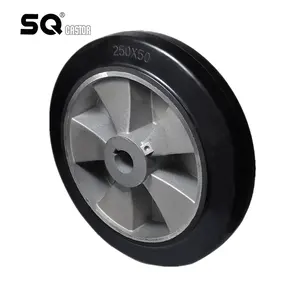 SQ hint 4 5 8 inç 400kgs ağır alüminyum jant çekirdek elastik lastik tekerlek sanayi