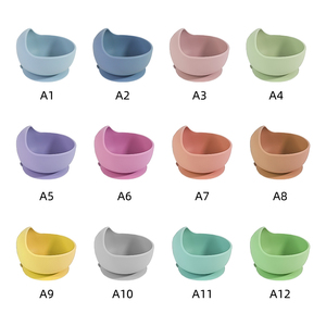 Juego de Alimentación para Bebés de Silicona 100% Libre de BPA, Platos con Succión, Babero, <span class=keywords><strong>Cubiertos</strong></span>, Cuchara, Precio de Fábrica - Product Image 5