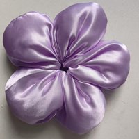Coletero de satén con diseño floral, elástico, suave y de gran tamaño, para coletas, moños y trenzas, para mujeres y niñas, uso diario, verano