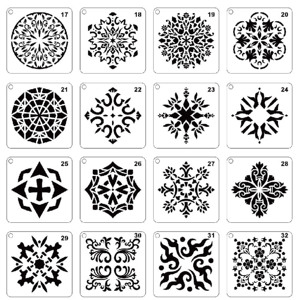 <span class=keywords><strong>Pochoir</strong></span> en <span class=keywords><strong>plastique</strong></span> PP écologique OEM pour peinture Jeu de pochoirs de dessin Mandala pour enfants Pochoirs de <span class=keywords><strong>Noël</strong></span> pour mur - Product Image 5
