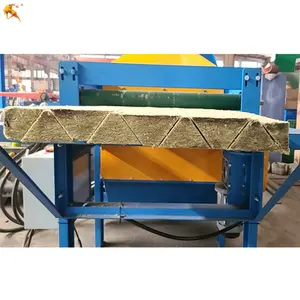 Rock wool trapezoidal strip cutting machine mineral wool trapezoid sheet cutting for rock wool sandwich panel production line