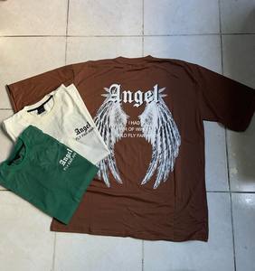 广州尚杰克斯定制服装制造商街头服饰超大版型全丝网印花大图案男士T恤 - Product Image 4