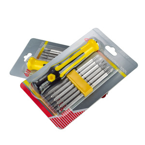 6 In 1 Multi Purpose Screwdriver Set For Mobile Phone And <b>Telecommunications</b> Repair With Magnetic Bits Nickel Plated Steel - Product Image 3