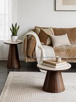 Table de café classique de luxe moderne en bois avec plateau en marbre, meubles de chambre faits à la main