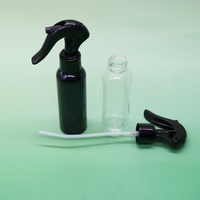 Flacon pulvérisateur de parfum pour cheveux en plastique PET de 100 ml, 150 ml, 250 ml, flacon pulvérisateur vide transparent noir de 100 ml pour cosmétiques