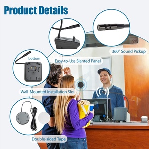 Intercomunicador de Ventana Bidireccional con Cable, Micrófono y Altavoz Anti-Interferencia para Hablar a Través del Vidrio, para Bancos, Hospitales, Oficinas de Boletos - Product Image 2