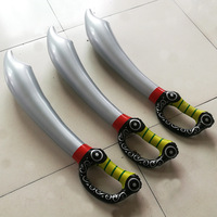 Épée gonflable en plastique transfrontalière, jouet de simulation de couteau de pirate pour enfants de 8 à 13 ans, vente en gros