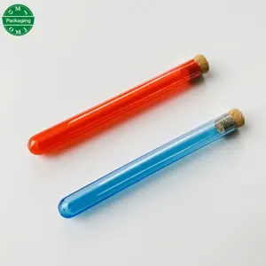 Best Verkopende Benodigdheden Gekleurde Dop Plastic Reageerbuis Met Mixgrootte Voor Kerstmis