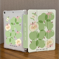 Étui de protection en acrylique à trois volets personnalisable pour iPad à motifs peints et étuis pour tablettes