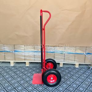 Troli Dorong Dua Roda Rangka Logam Kuat untuk Pasar Eropa dengan Roda PU, untuk Penyimpanan Industri & Belanja, Tersedia OEM - Product Image 3