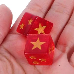 Dés de jeu amusants en plastique D6, <span class=keywords><strong>logo</strong></span> personnalisé imprimé, dés de jeu de rôle, vente en gros OEM, promotionnels - Product Image 4
