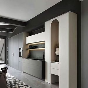 Console de rangement en bois moderne sur mesure pour la maison, la cuisine, le salon, l'hôtel, la salle à manger, le bar à domicile, meubles, buffets, OEM/ODM - Product Image 2