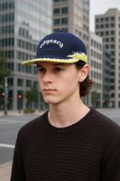 Casquettes de baseball en gros, design créatif de nouvelle technologie, fabrication artisanale lourde, 100% coton, jacquard, chapeau EMB, fabricant