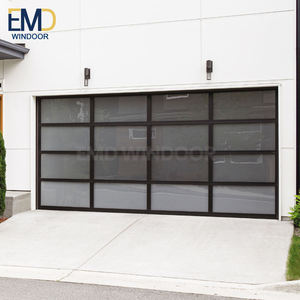 Portes de garage en verre sans cadre avec design pliable minimaliste - Product Image 6
