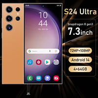 Worldya Smartphone, Teléfono con pantalla HD de 7,3 pulgadas, Android 14 4 + 64 6 + 128GB Tarjeta de memoria Smartphone, Dual SIM Dual a 5G/4G/GPS