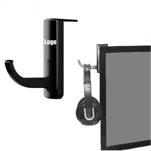 Adhesive Hanging Hook Black Desk Bag Hook