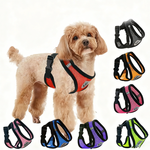 Harnais réglable de luxe en <span class=keywords><strong>nylon</strong></span> pour chien, motif dessin animé, livraison rapide, universel, respirant, confortable, simple, pour poitrine et dos - Product Image 6