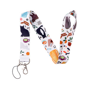 Lanière WOWEI Kitty National Park Wave en polyester, imprimée par transfert thermique, détachable, pour téléphone portable et porte-carte d'identité - Product Image 5