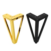 WINSTAR Gute Qualität Möbel Zubehör Metall Dreieck Golden Schlafs ofa Beine für Tisch