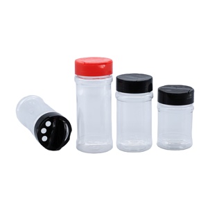 Spice Jar Shaker Plastic Salt and Pepper Shaker Spice Jars Packaging