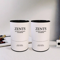 Boîte cylindrique écologique artisanale recyclable pour parfum et huile essentielle, emballage en tube de papier kraft biodégradable