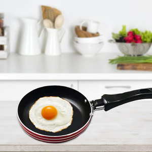Poêle à frire antiadhésive avec poignée en bakélite, ustensile de cuisine en aluminium, mini-poêle antiadhésive - Product Image 3