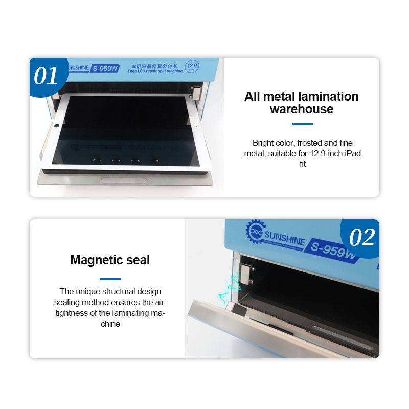Sunshine S-959W Curved LCD Repair Split Machine for 12.9