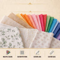 Papier de soie imprimé sur mesure en gros pour l'emballage de vêtements, papier cadeau de luxe avec logo personnalisé