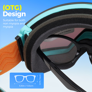 Lunettes de <span class=keywords><strong>ski</strong></span> minimalistes élégantes de vente directe d'usine avec la conception de profil bas pour les skieurs de sports de plein air modernes - Product Image 5