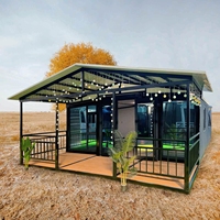 20ft 40ft extérieur salon conteneur chambre Mobile pliable maison démolition boîte d'extension matériau en acier pour Villa Application