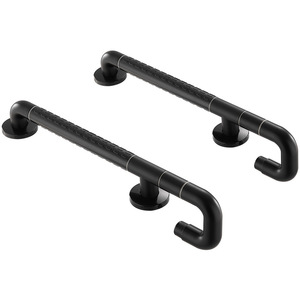 Barres d'appui Baiyurui en acier inoxydable antidérapantes noires pour lavabo de salle de bain, design moderne et simple, capacité de charge de 100 kg - Product Image 4