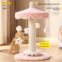 Arbre à chat en tissu avec carrousel, tour d'escalade et griffoir, avec balles suspendues, pour chats d'intérieur, fournitures pour animaux de compagnie, vente en gros