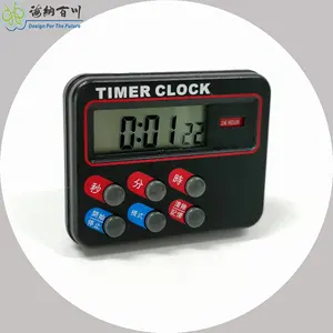 Jam Dapur kecil Ramah Lingkungan Timer tampilan LCD jam Digital dengan fitur memori terbuat dari plastik tahan lama