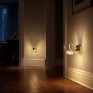 ไฟกลางคืน LED แบบเสียบปลั๊ก พร้อมเซ็นเซอร์ตรวจจับแสงอัตโนมัติ รูปทรงฟักทอง ปรับความสว่างได้ 1 วัตต์ สไตล์วินเทจ สำหรับห้องนอน ห้องโถง ห้องน้ำ - Product Image 4