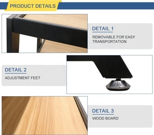 กระชับซูเปอร์มาร์เก็ตชั้นไม้3ชั้นสไตล์ร้านเบเกอรี่การดูแล<span class=keywords><strong>สุขภาพ</strong></span>ไม้ชั้นขนมปังยืนแสดง - Product Image 6