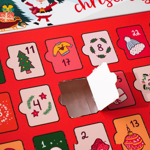 2025 Tùy Chỉnh In Ấn Giáng Sinh <span class=keywords><strong>Pop</strong></span> Đếm Ngược Mù Hộp 24 Ngày Rỗng Đồ Trang Sức Advent Lịch Quà Tặng Giấy Hộp Bao Bì Với Khay - Product Image 4