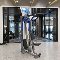 Appareil de musculation professionnel Kaishi HM-3012 en acier, réglable et durable, pour l'entraînement des muscles du dos, des épaules et du tronc, avec pile de poids de 138 kg