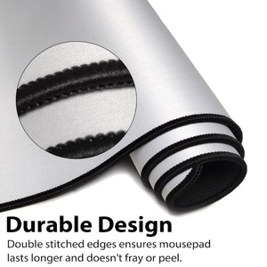 แผ่นรองเมาส์เกมมิ่งขนาดใหญ่พิเศษสำหรับคีย์บอร์ดแบบกำหนดเองจากโรงงาน แผ่นรองเมาส์สีขาวแบบขยายขนาดพร้อมฐานยาง - Product Image 3