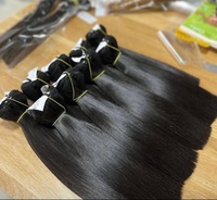 Cheveux vietnamiens de qualité supérieure, livraison rapide, cheveux vierges bruts, mèches de cheveux humains, lisses, standard, super double trame