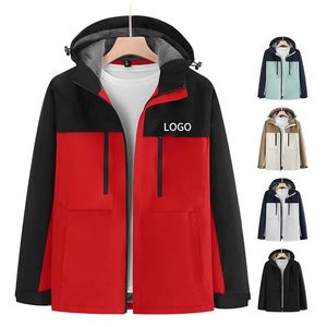Fashion Design Spring Outdoor <b>Jacket</b> <b>Waterproof</b> Custom Logo Leisure Sport Unisex Windproof Breathable Lightweight Hooded - Product Image 1