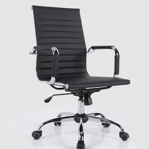 Penjualan langsung dari pabrik murah kursi lengkung kantor ergonomis kulit modern grosir kursi konferensi belajar rumah kualitas tinggi