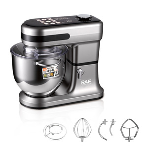 Batidora de Pedestal RAF de 2200W con Tazón de Acero Inoxidable de 10L, 12 Velocidades, Control Antisalpicaduras y Pantalla Táctil para Repostería Casera - Product Image 6