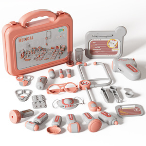Ensemble de jouets de jeu de rôle pour enfants en plastique, médecin, infirmière, maison de jeu, jeu de simulation, en plastique ABS, alimenté par piles, portable - Product Image 6