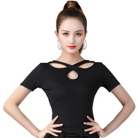 T-shirt moulant et tendance pour femmes, idéal pour la danse latine, le tango, le cha-cha, la samba et la danse moderne – Vente en gros