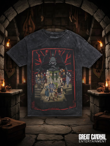 T-shirt Great Eastern Entertainment Delicious In Dungeon pour adulte, délavé, imprimé, motif de personnage, coupe décontractée - Product Image 2
