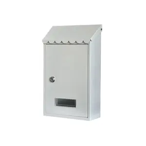 Распродажа, металлический настенный почтовый ящик белого цвета, маленький мини почтовый ящик для дома
